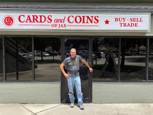 Customized Storefront Signs for Cards and Coins of Jax by Jacksonville Signs & Graphics
