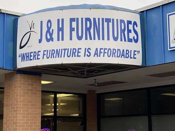 J&H Furniture Exterior Signage in Jacksonville, FL