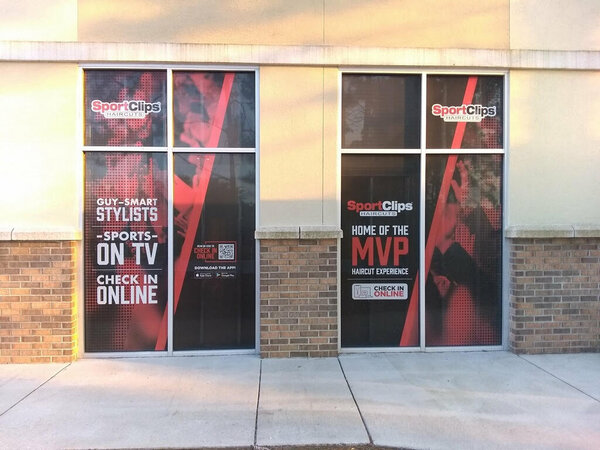 Storefront Window Graphics for SportClips in Jacksonville, FL