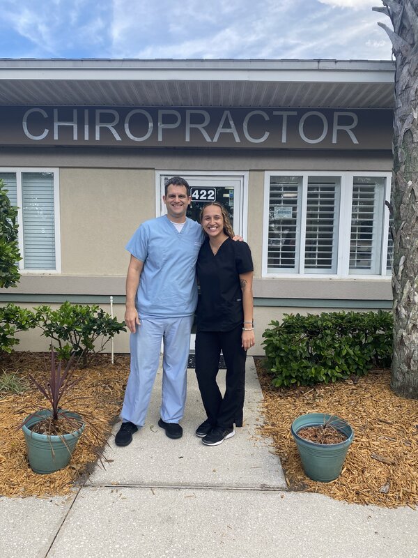 Outdoor aluminum sign of Chiropractor installed by Jacksonville Signs & Graphics