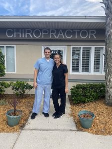 Custom storefront sign of Chiropractor installed by Jacksonville Signs & Graphics